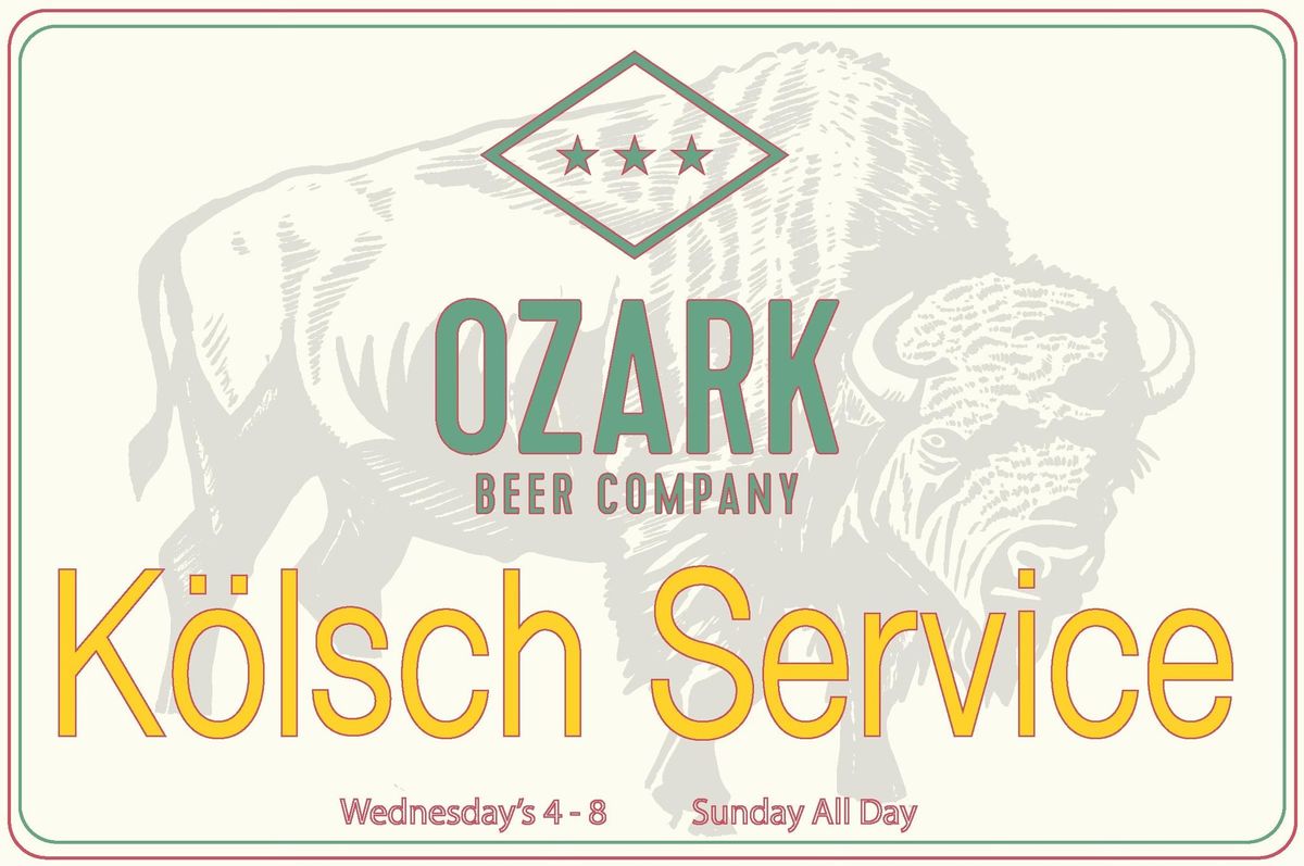 Ozark Beer Co. K\u00f6lsch Service 