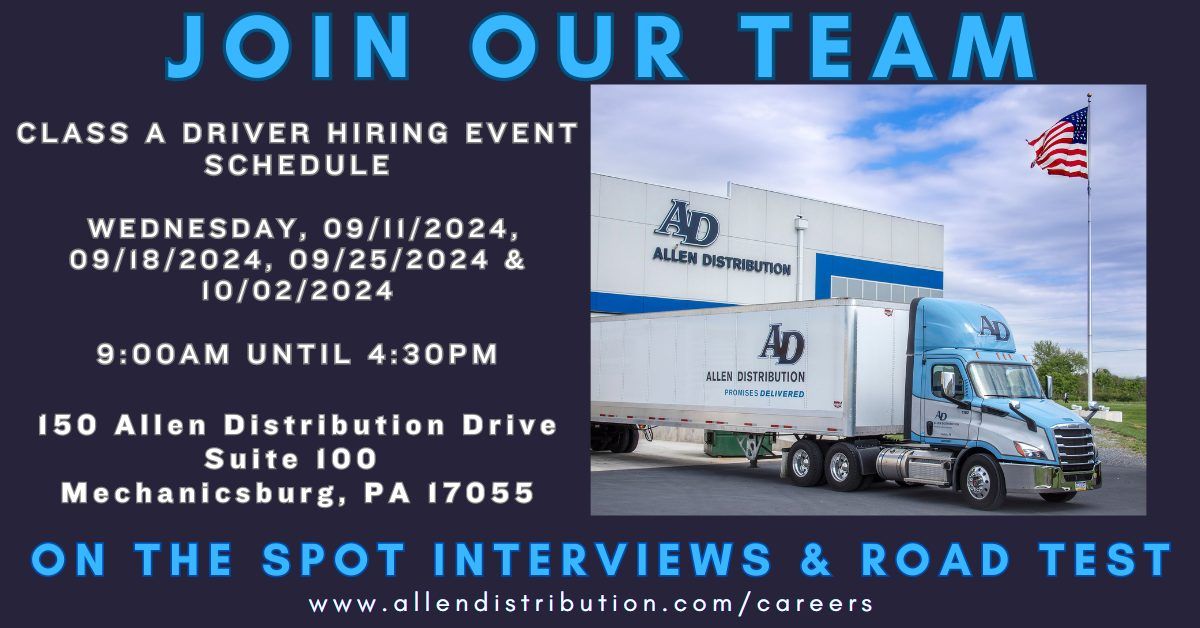 Class A Driver Hiring Event 