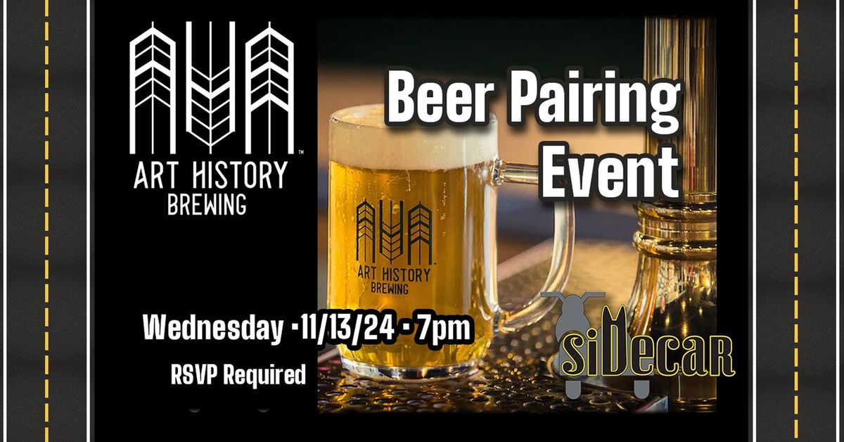 Art History + Sidecar Beer Dinner