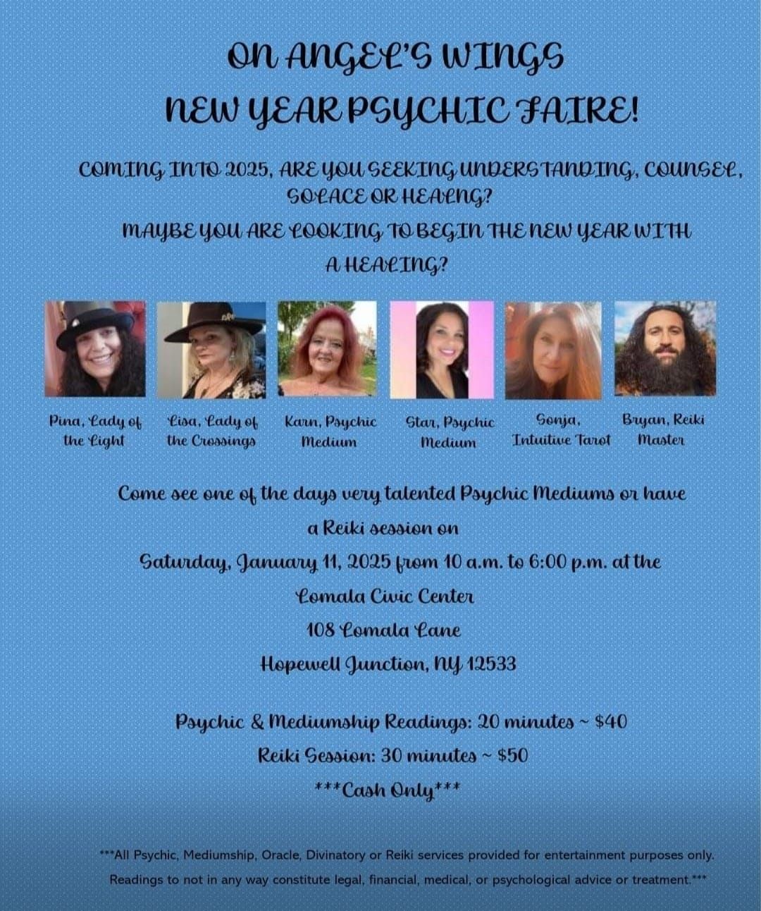 NEW YEAR PSYCHIC FAIRE!