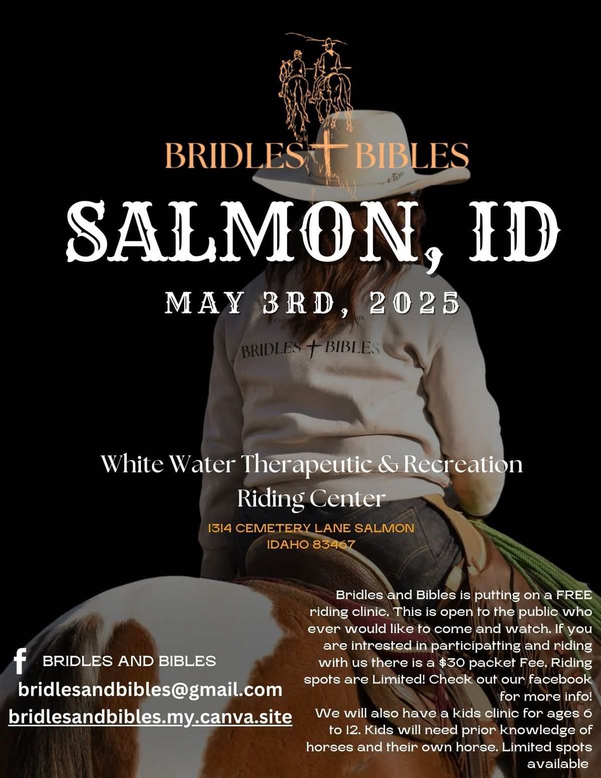 FREE Bridles & Bibles Salmon, ID Clinic