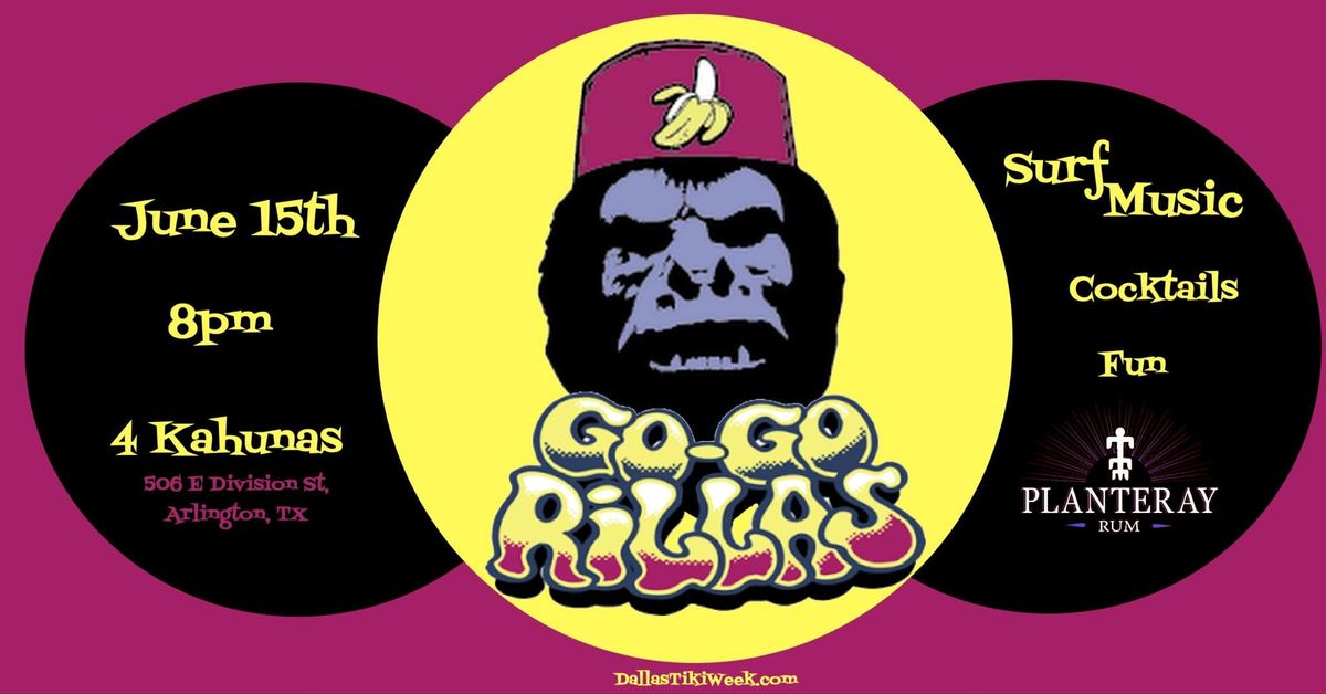 The GO-GO Rillas at 4 Kahunas - Dallas Tiki Week