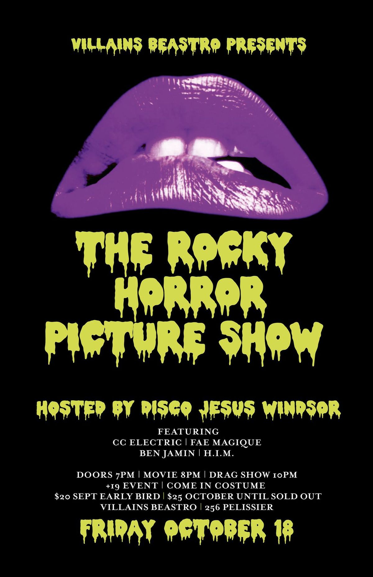 Disco & Villains Present: The 8th Annual Rocky Horror Screening & Drag Show!!!