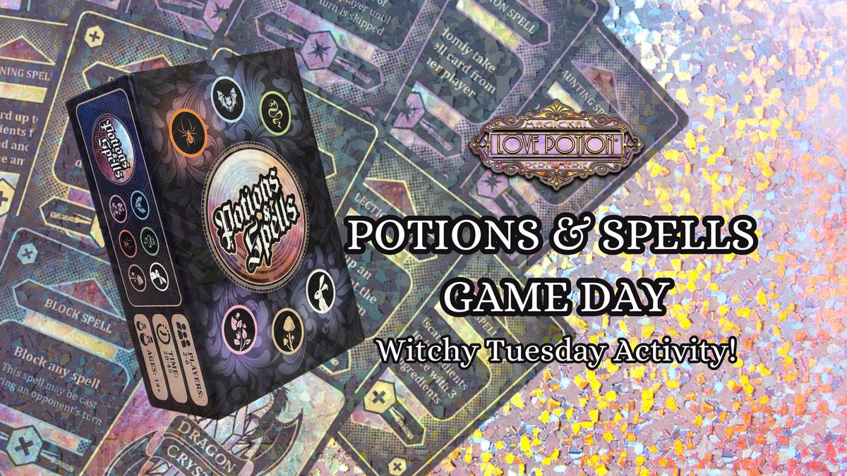 POTIONS & SPELLS GAME DAY - Witchy Tuesday Activity!