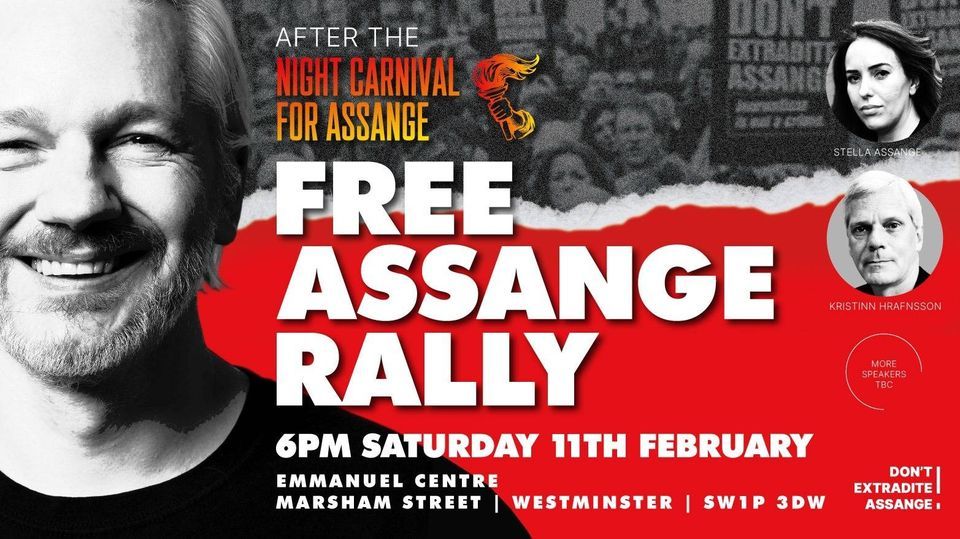 Emmanuel Centre Free Assange rally