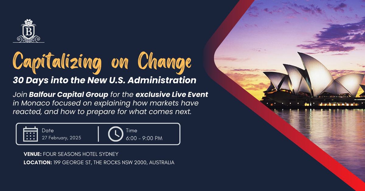 Capitalizing on Change - Sydney Live Event