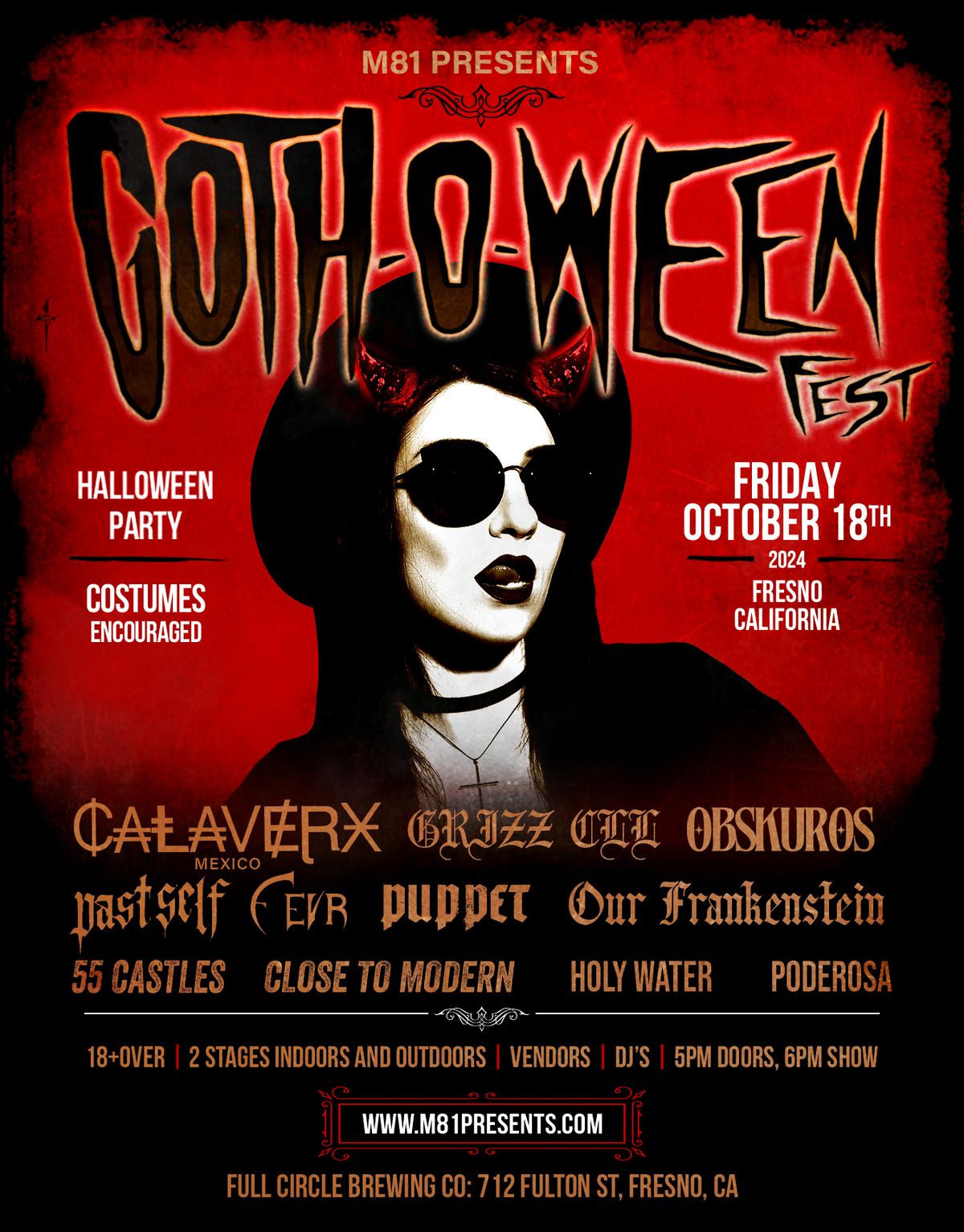 Goth O Ween Fest - Fresno - 18+