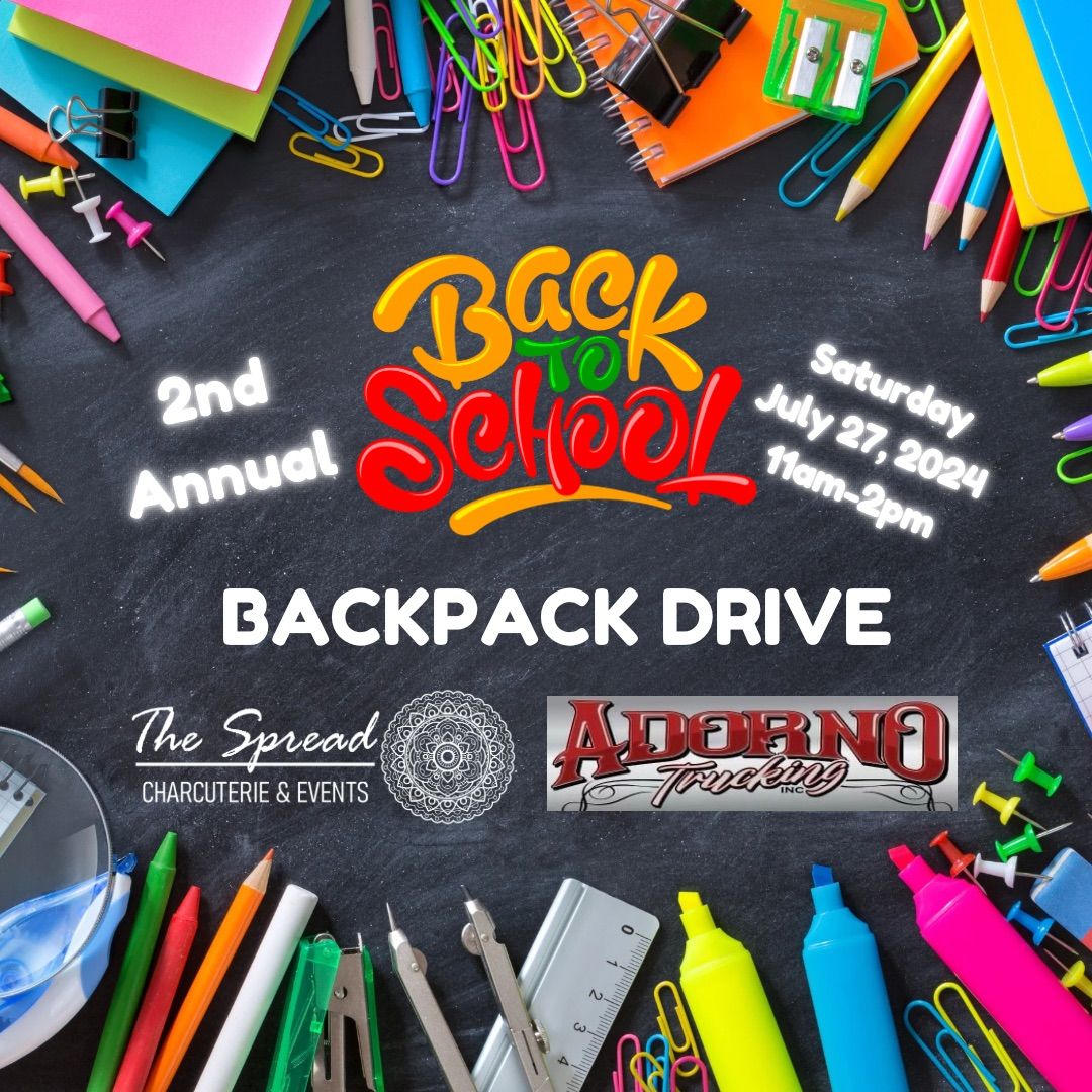 2nd Annual Back to School Backpack Drive