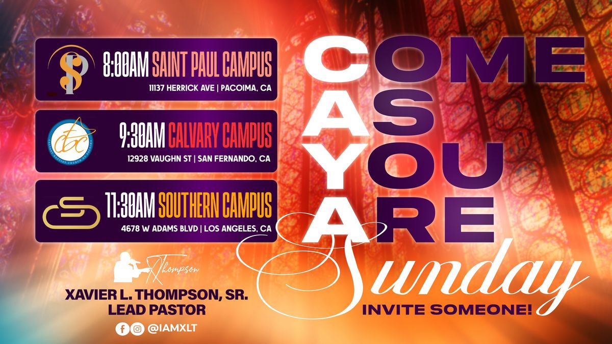 CAYA Sunday - Come As You Are