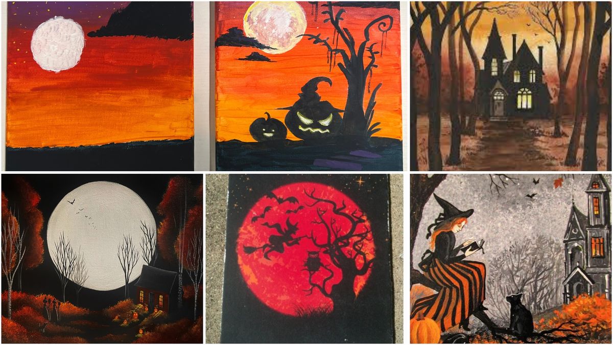 Spooky Beginner Painting Class