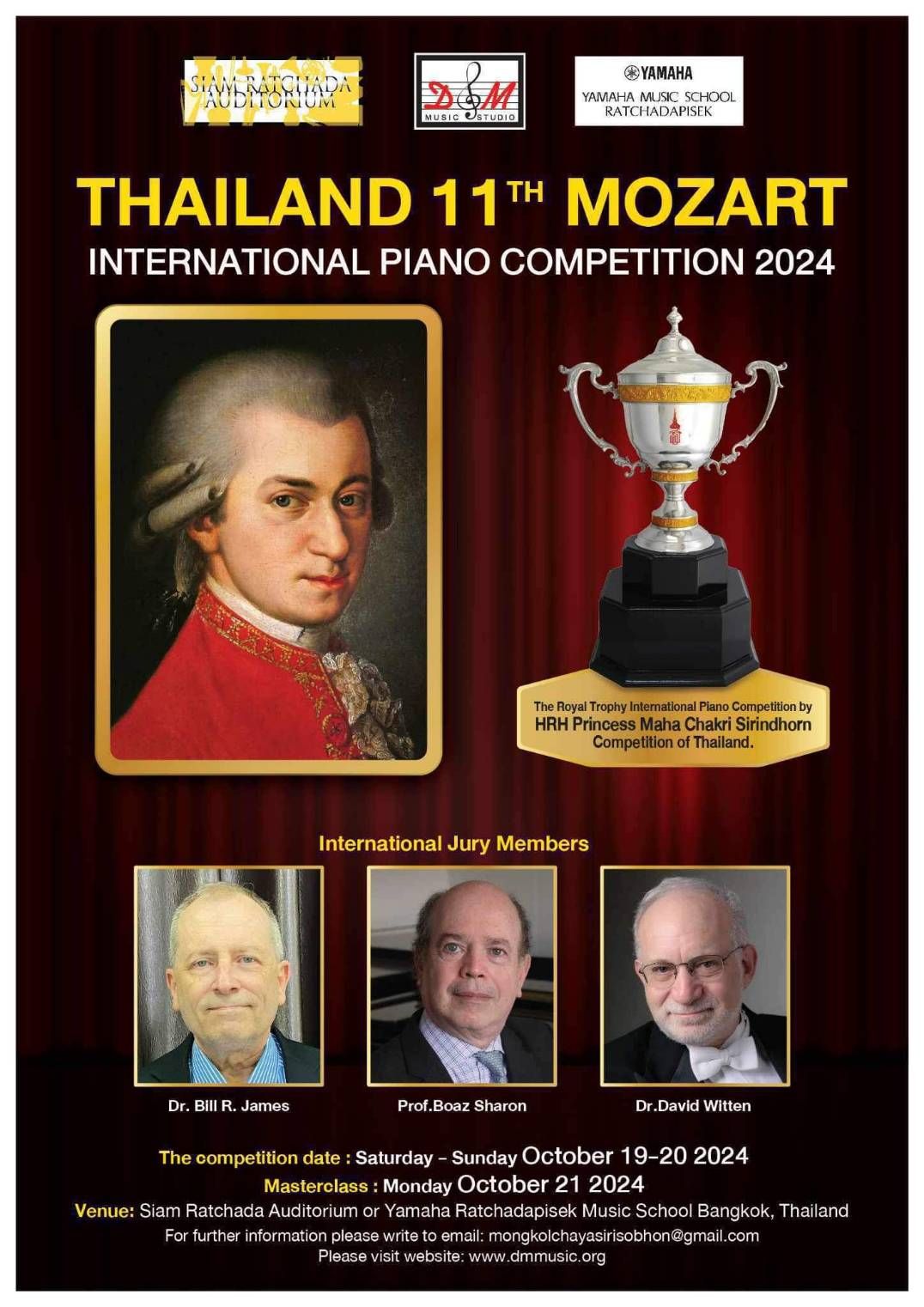 THAILAND 11th MOZART  INTERNATIONAL PIANO COMPETITION 2024