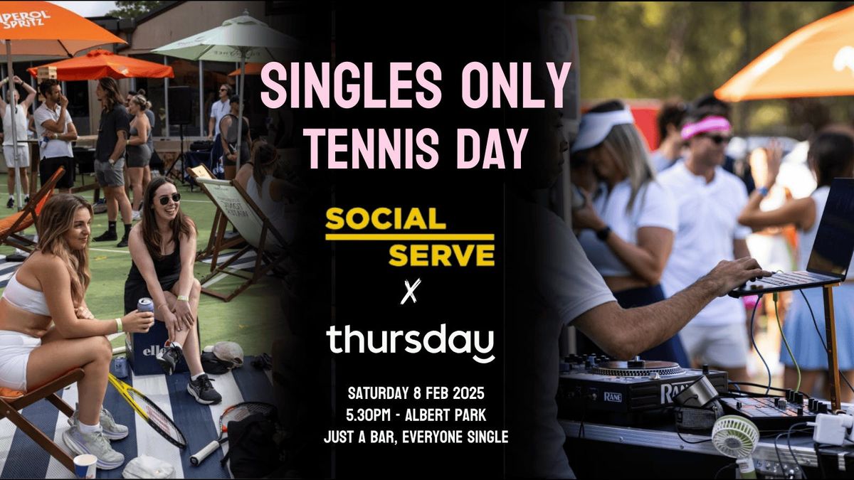 Saturday | \ud83c\udfbe Tennis with Social Serve | Albert Reserve Tennis World 