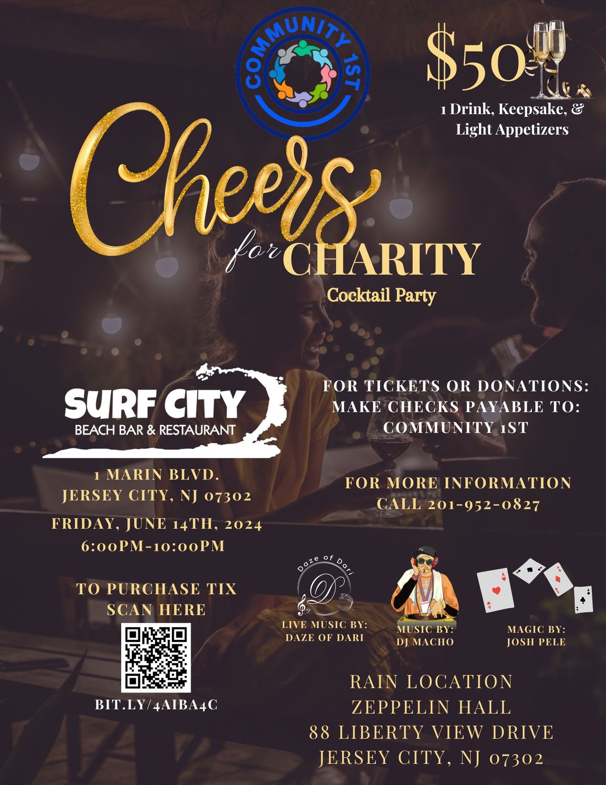 Community 1st presents Cheer for Charity Cocktail Party