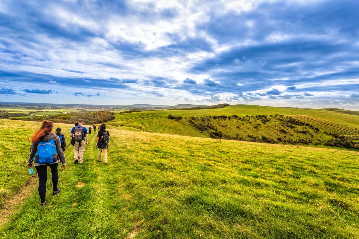 HIKE 24km Lewes Circular - The Sea views & Hills of the South Downs