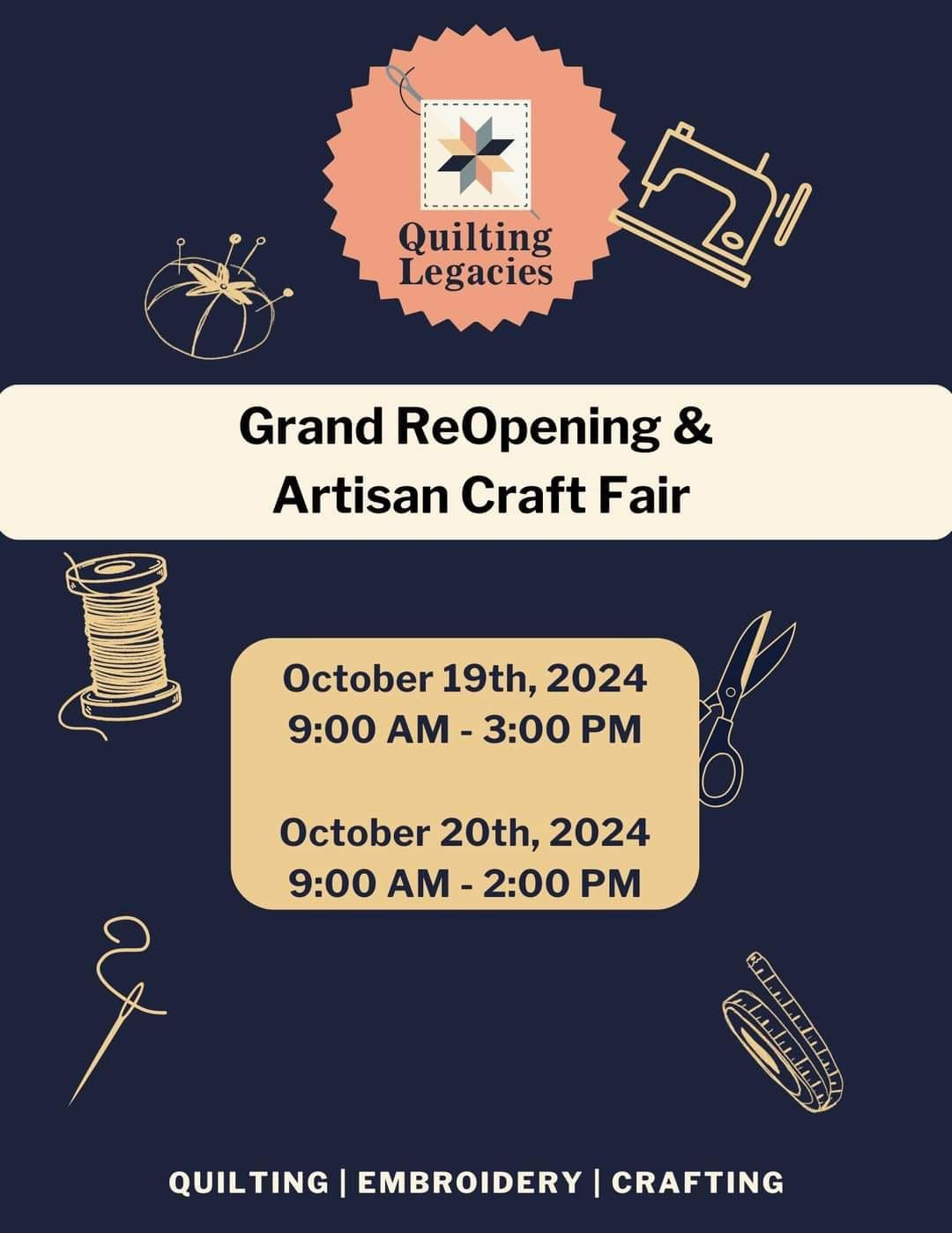 GRAND Reopening Artisan Craft Fair