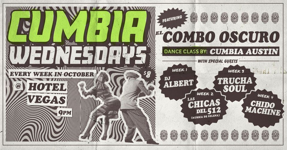 Cumbia Wednesdays - Every Week in October at Hotel Vegas
