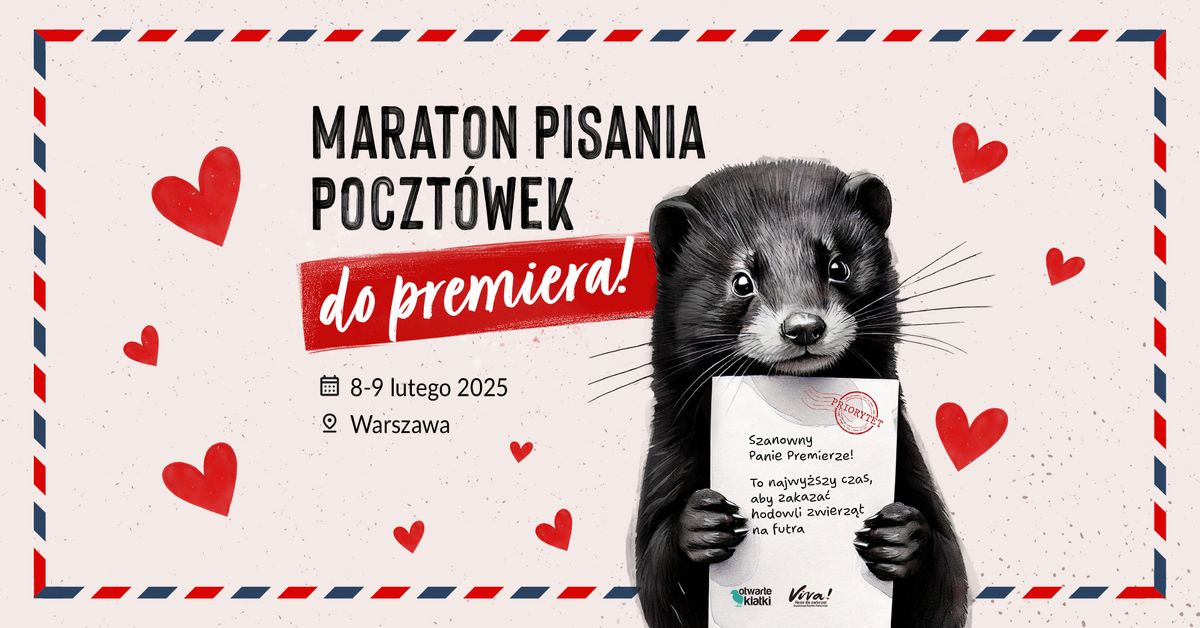 Maraton pisania poczt\u00f3wek do Premiera! \ud83e\udd8a | Warszawa