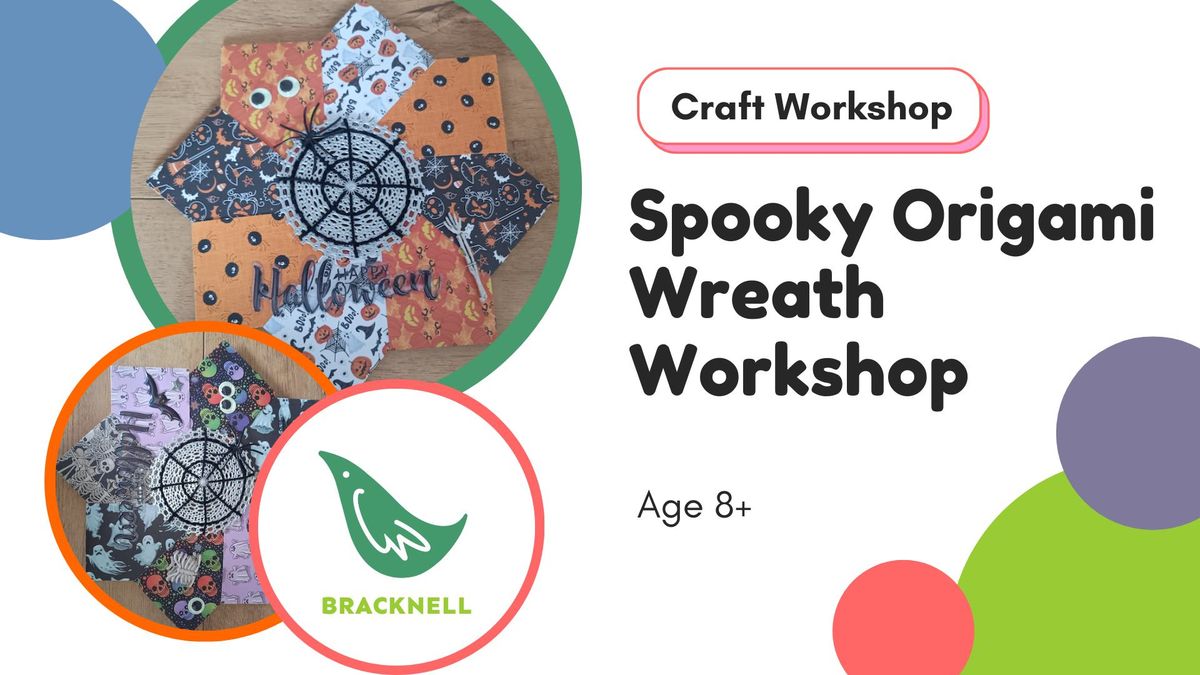 Spooky origami wreath workshop with Michelle in Bracknell