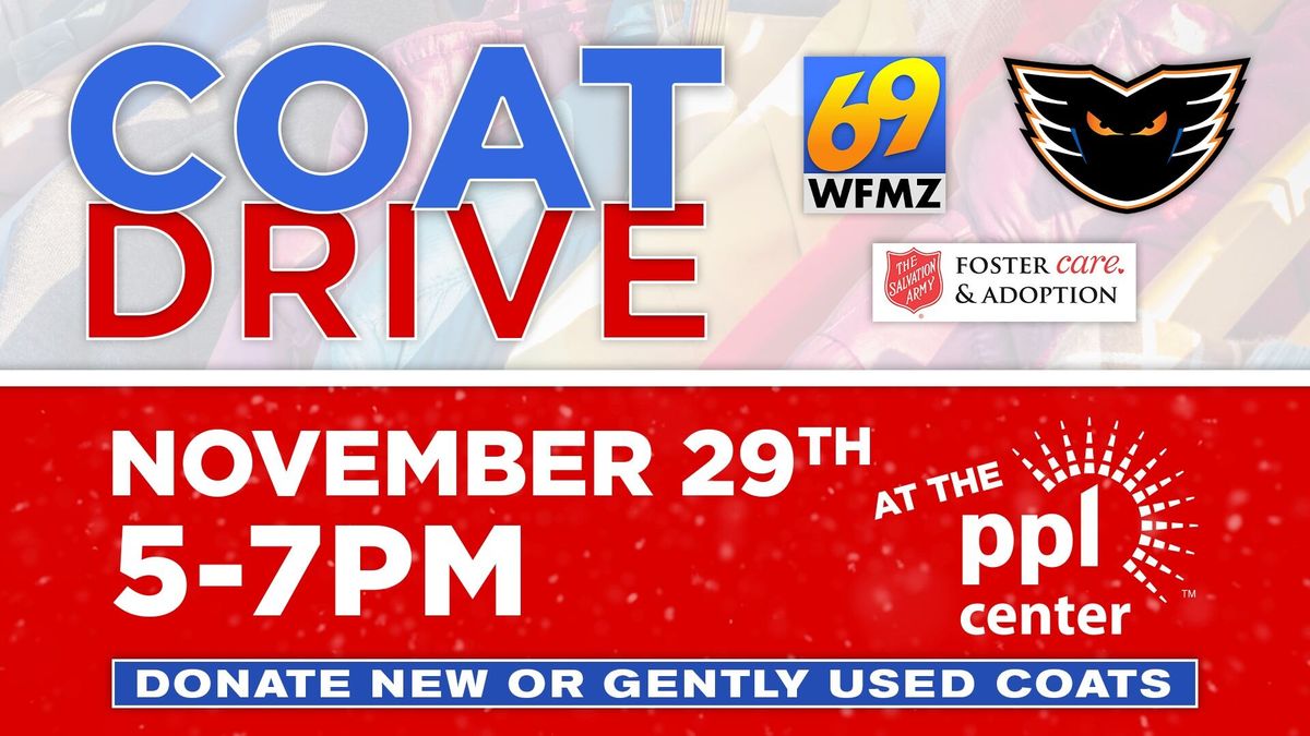 WFMZ and Lehigh Valley Phantoms Coat Drive: November 29th