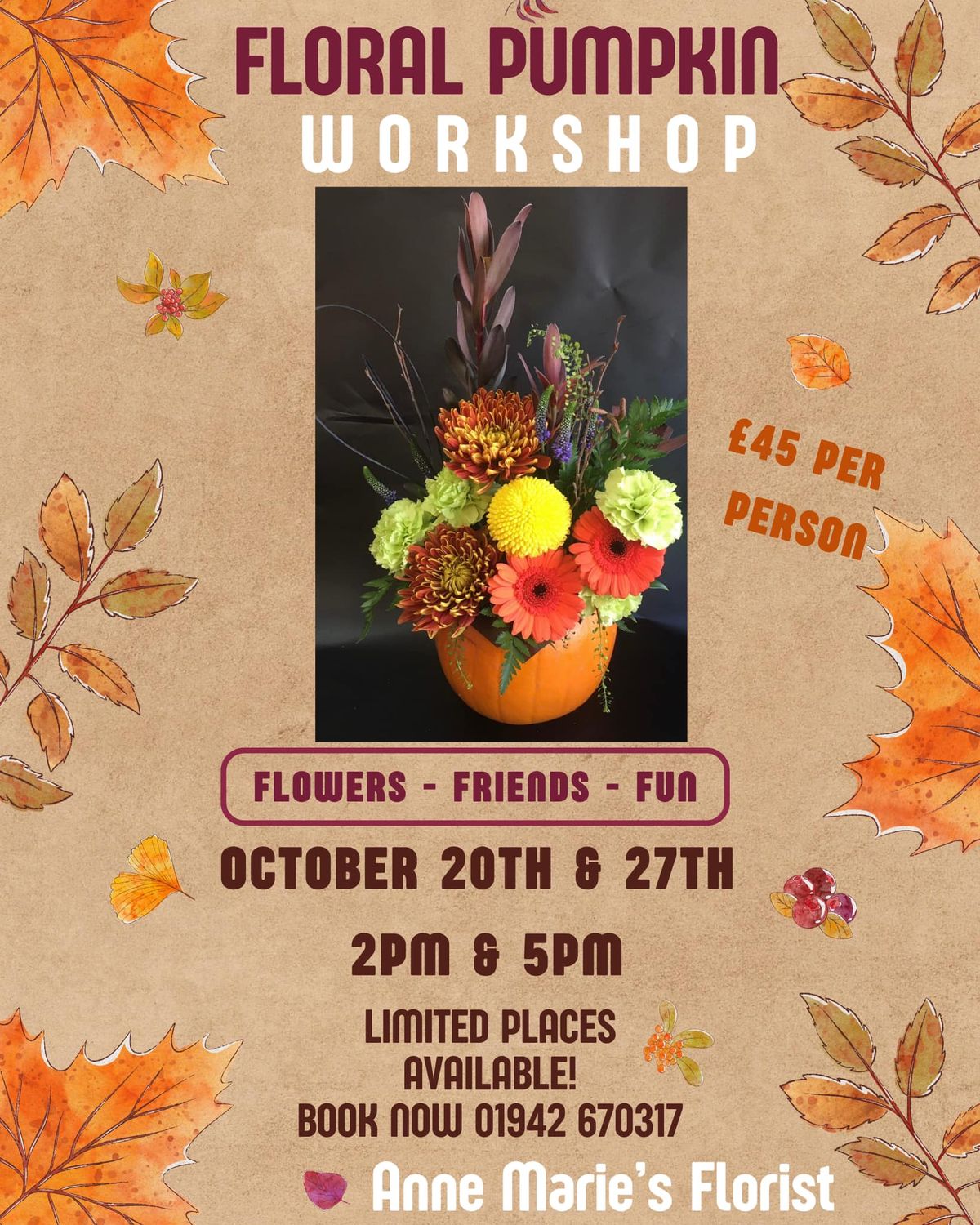 Floral Pumpkin Workshop 