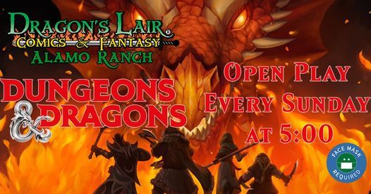 Dungeon Dragons Casual Play Dragon S Lair At Alamo Ranch San Antonio 21 February 21