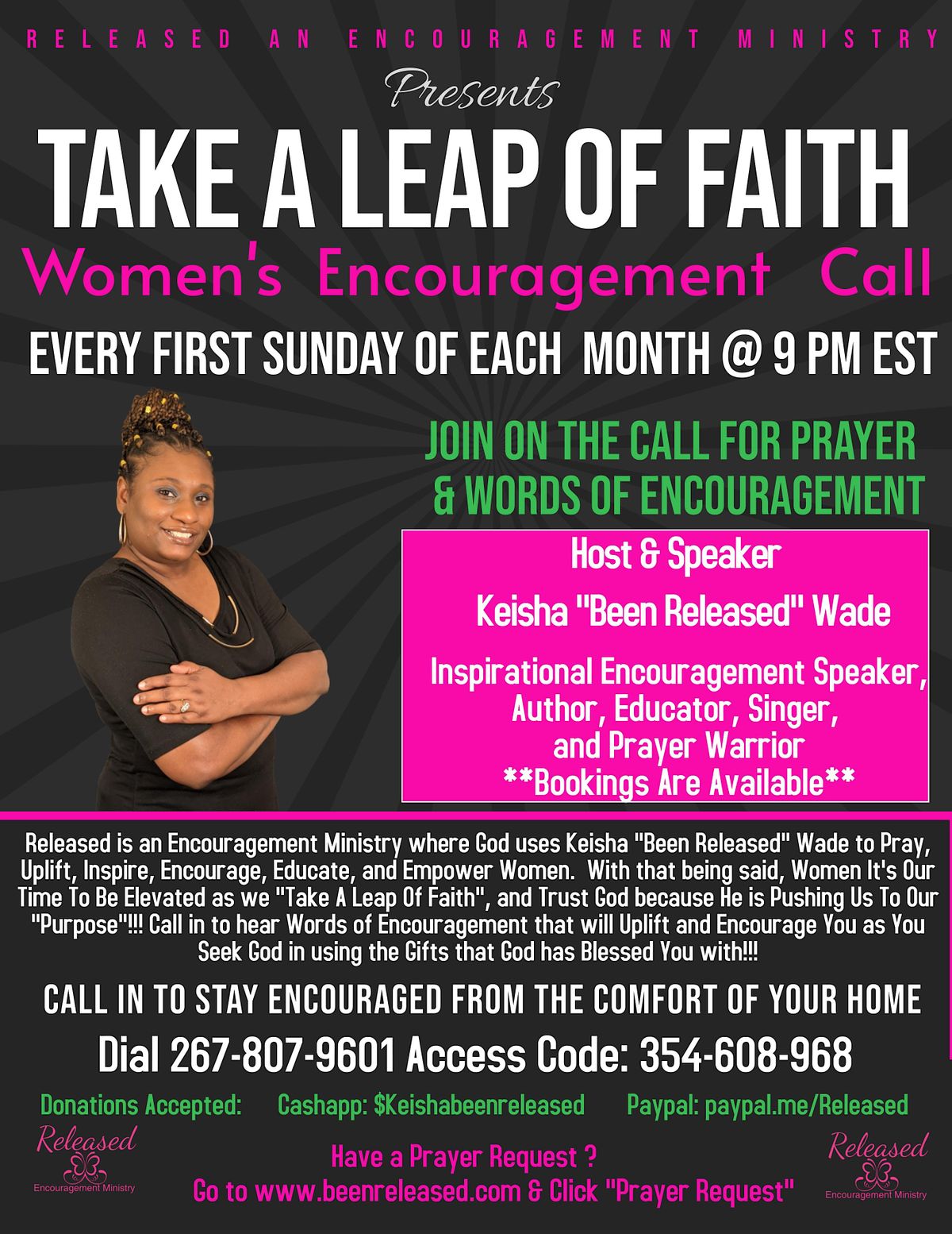 Take A Leap of Faith Women's Encouragement Call