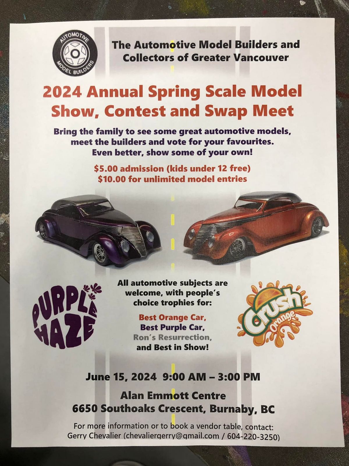 2024 Annual Spring Scale Model Show, Contest and Swap Meet, Alan Emmott ...