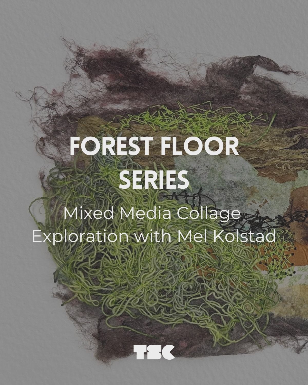 Forest Floor Series: Mixed Media Collage Exploration-April 9th, 16th, and 23rd