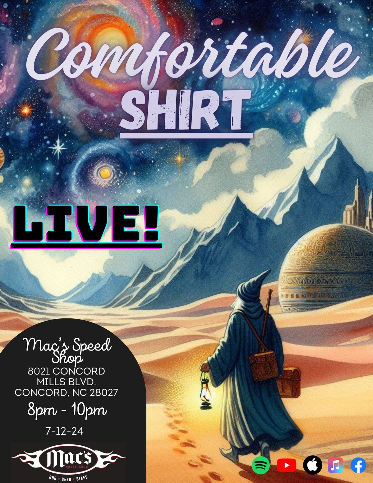 Comfortable Shirt: Live From Mac's Speed Shop!