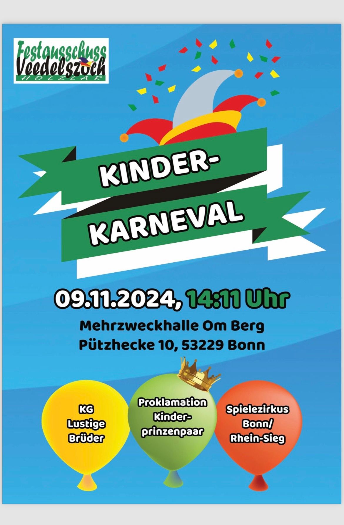 Kinderkarneval om Berg