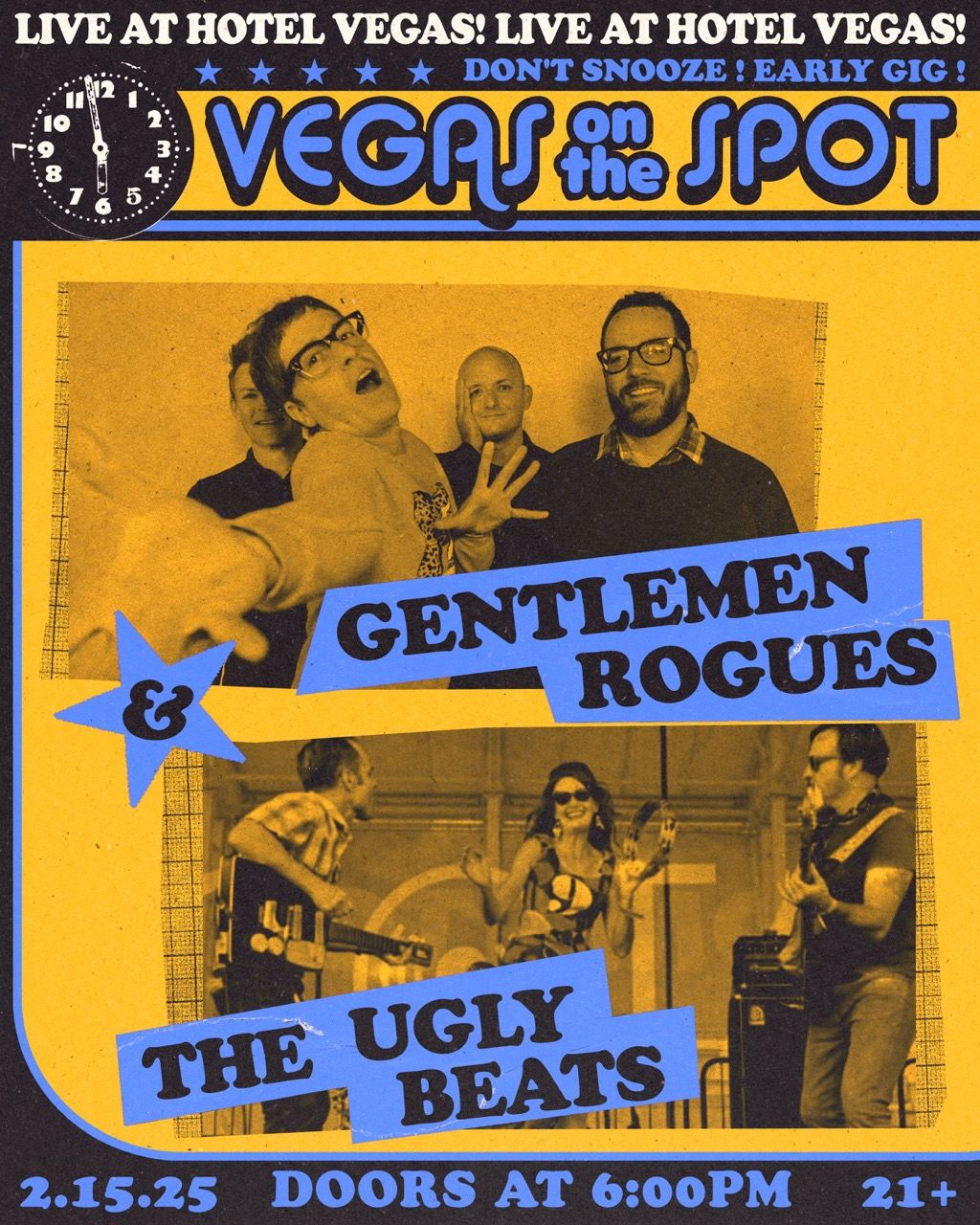 VEGAS ON THE SPOT ft. The Ugly Beats & The Gentlemen Rogues at Hotel Vegas