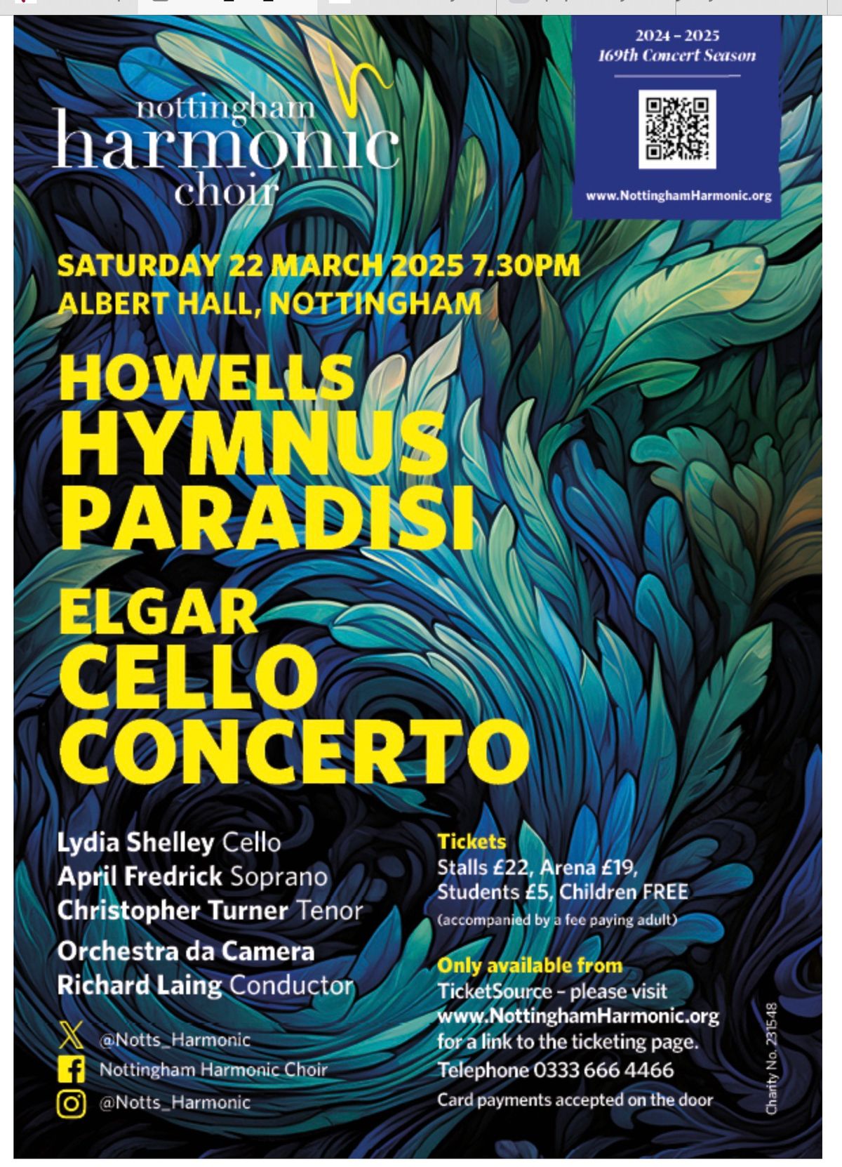 Howell\u2019s Hymnus Paradisi & Elgar Cello Concerto