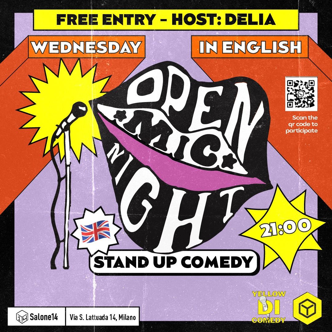 English standup comedy open mic 