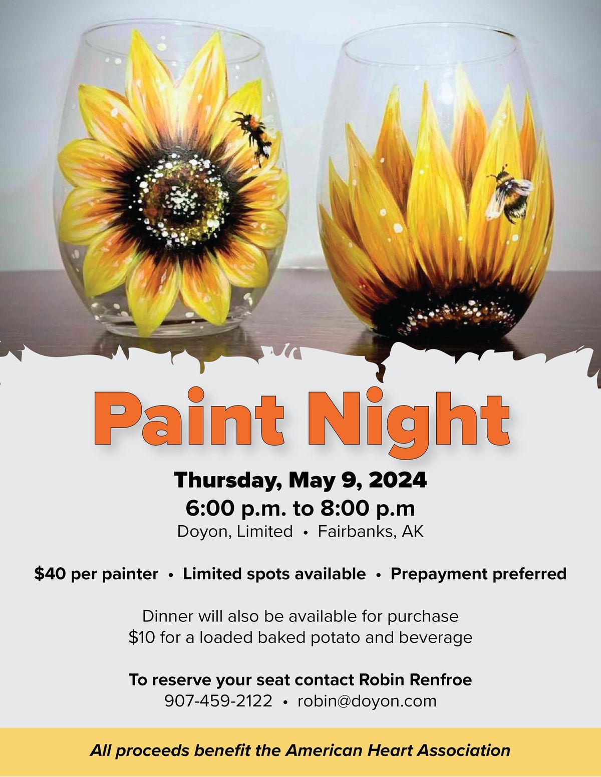 Paint Night at Doyon, Limited