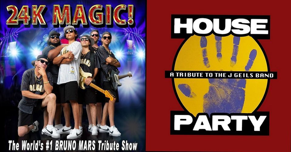 24K Magic, Bruno Mars Tribute and House Party, J Geils Tribute