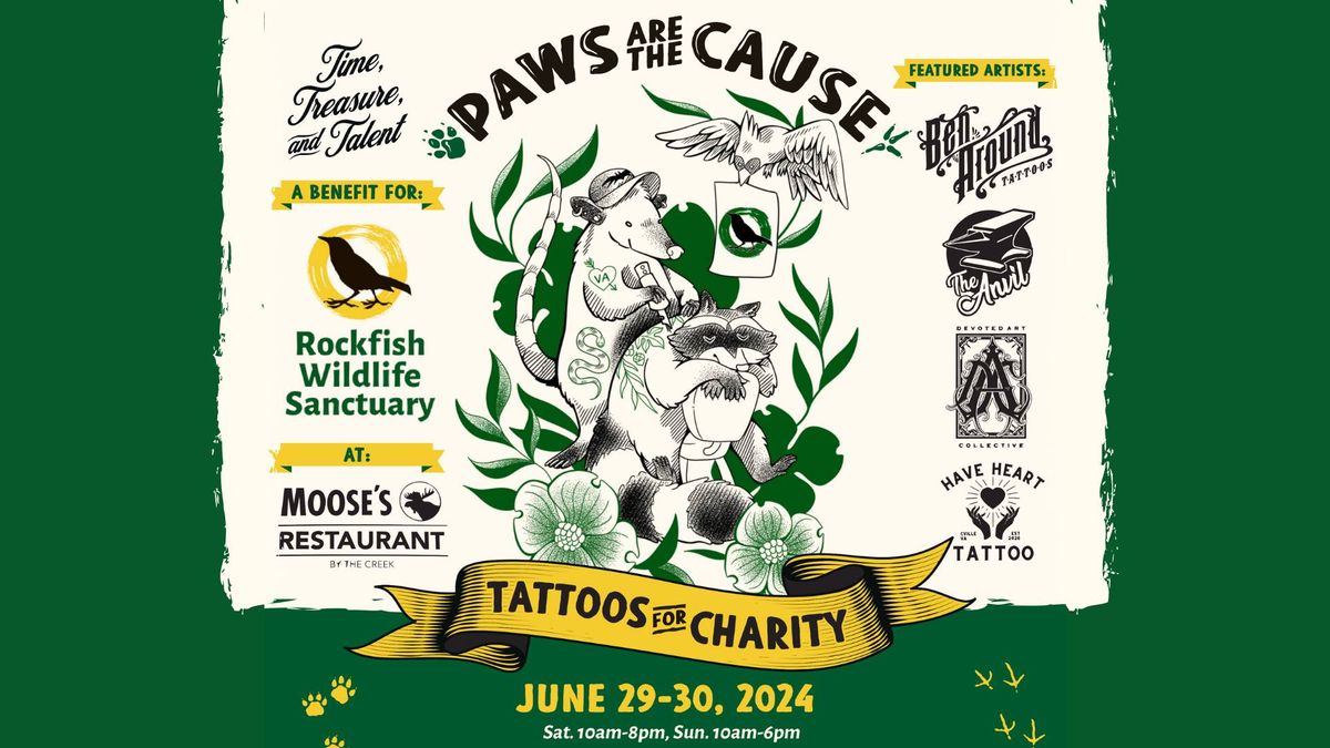 Paws are the Cause: A tattoo benefit for Rockfish Wildlife Sanctuary
