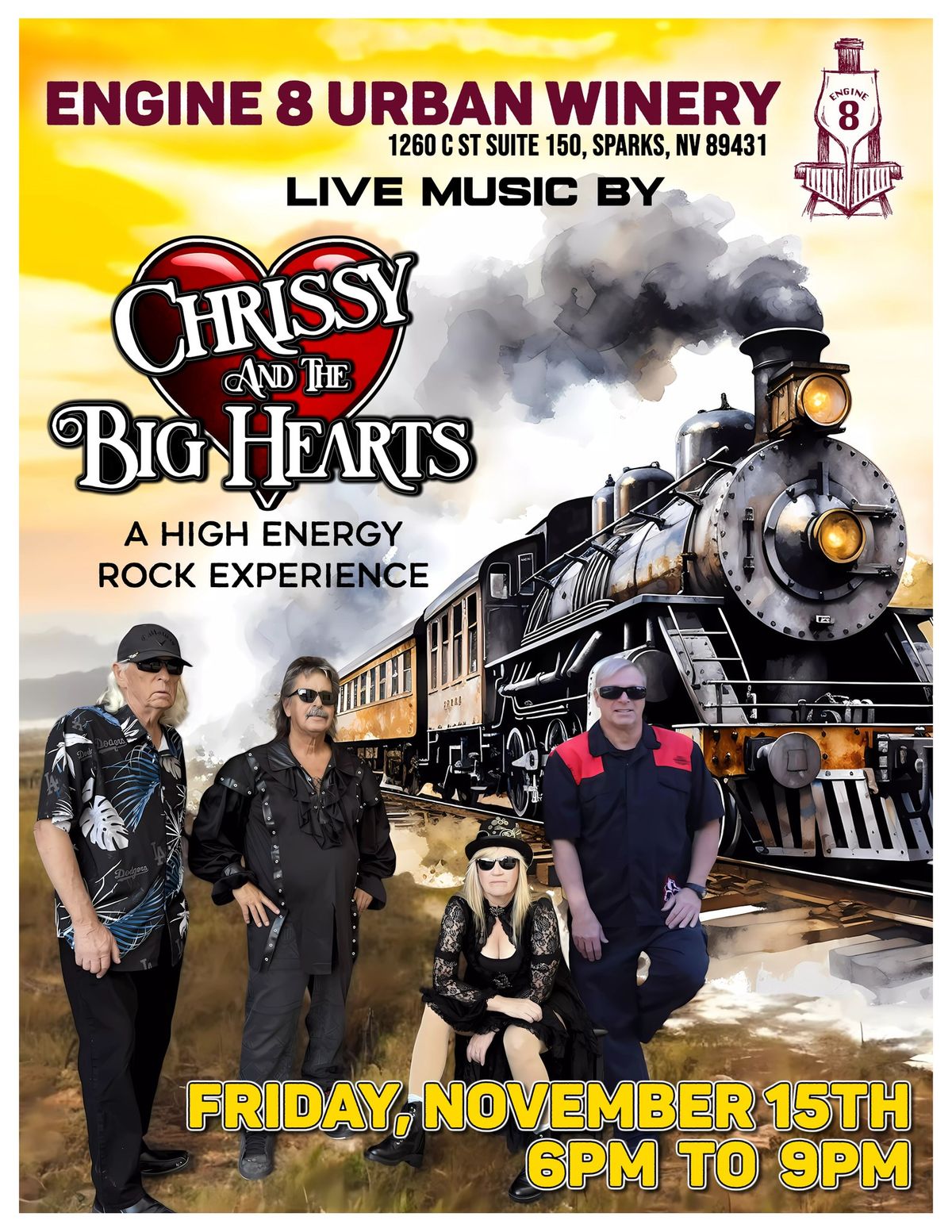 Chrissy and the Big Hearts Live at Engine 8 Urban Winery