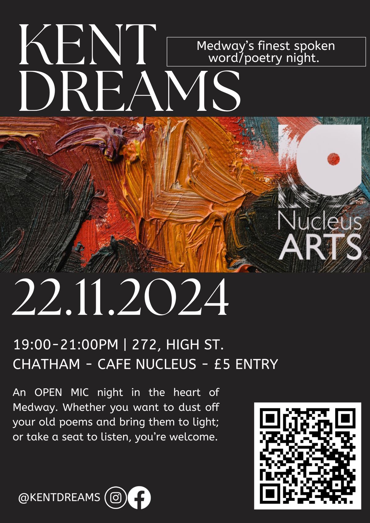 Kent Dreams | poetry\/spoken word | Open mic night. 