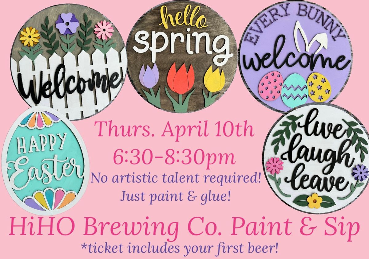 Paint & Sip at HiHO Brewing Co.