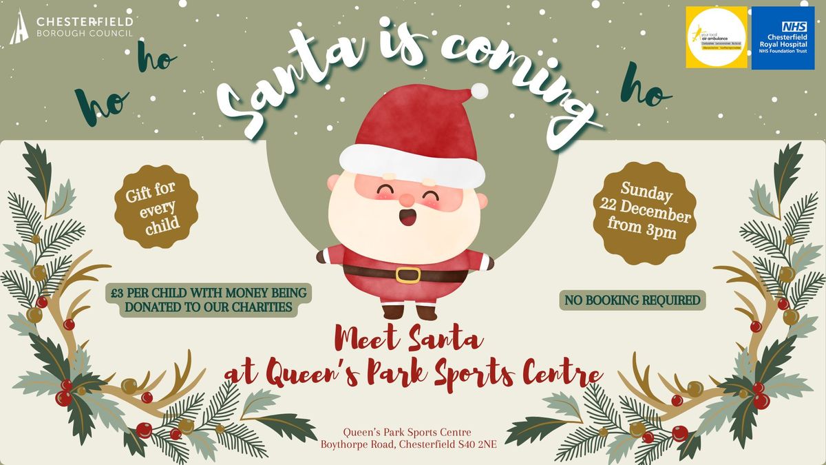 Meet Santa at Queen's Park Sports Centre