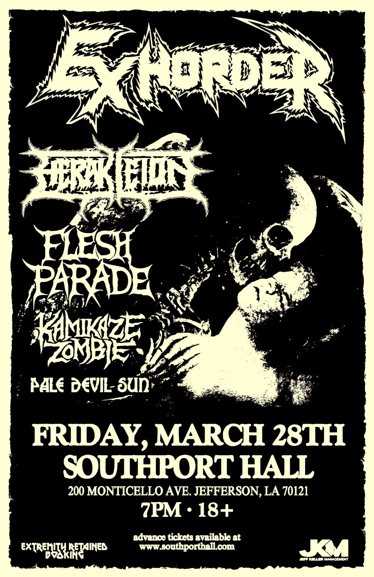 EXHORDER - Fri March 28th @ Southport Hall