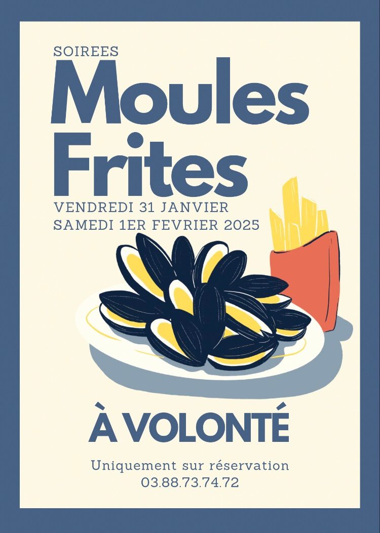 Soir\u00e9e moules frites 