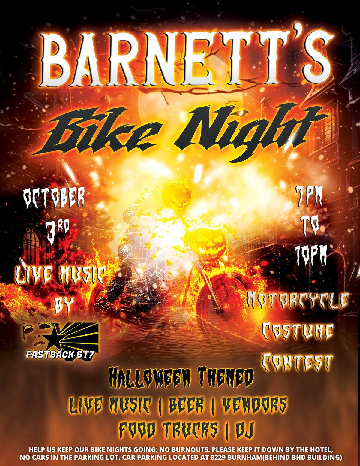 Barnett's October Bike Night