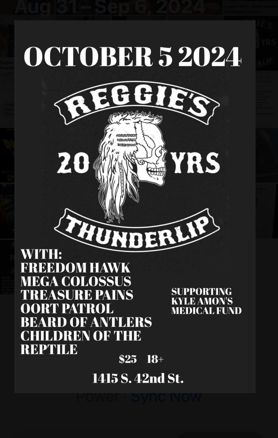 20 Years of Reggie's\/20 Years of ThunderLip!!