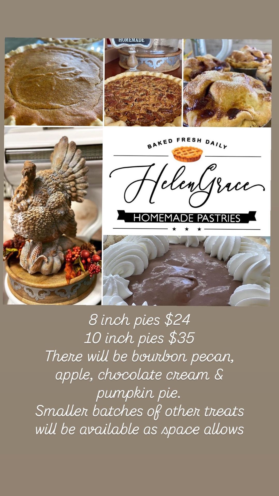 Thanksgiving Pie Sale