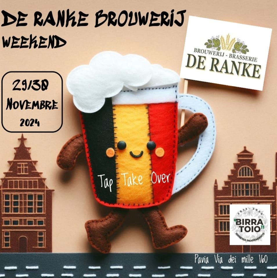 DE RANKE BROUWERIJ WEEKEND  29\/30Novembre 2024 Birratoio Pavia!