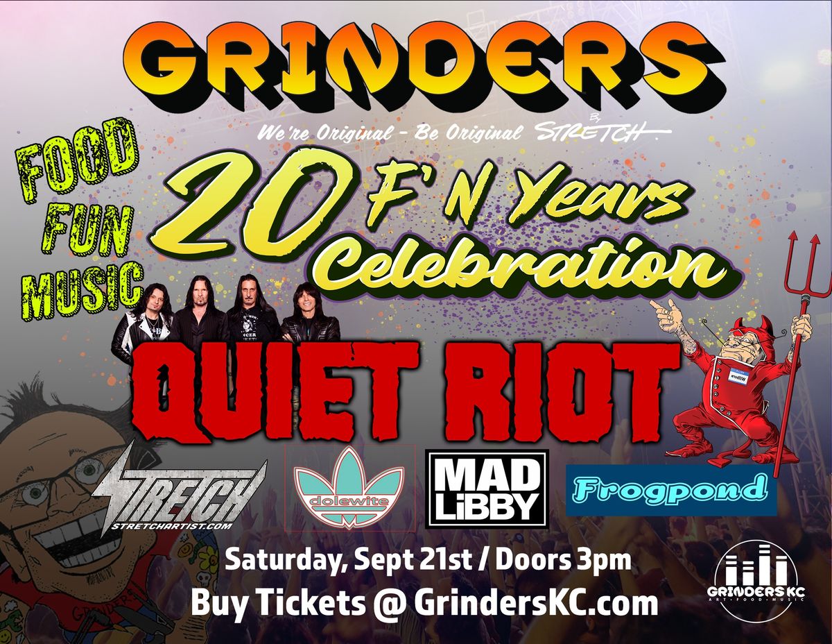 Grinder's 20th Anniversary Concert with Quiet Riot & more!