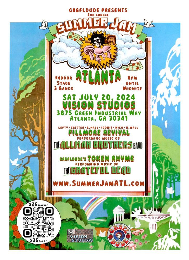 2nd annual SUMMER JAM ATL - Allman Bros, Grateful Dead, The Band - indoor show