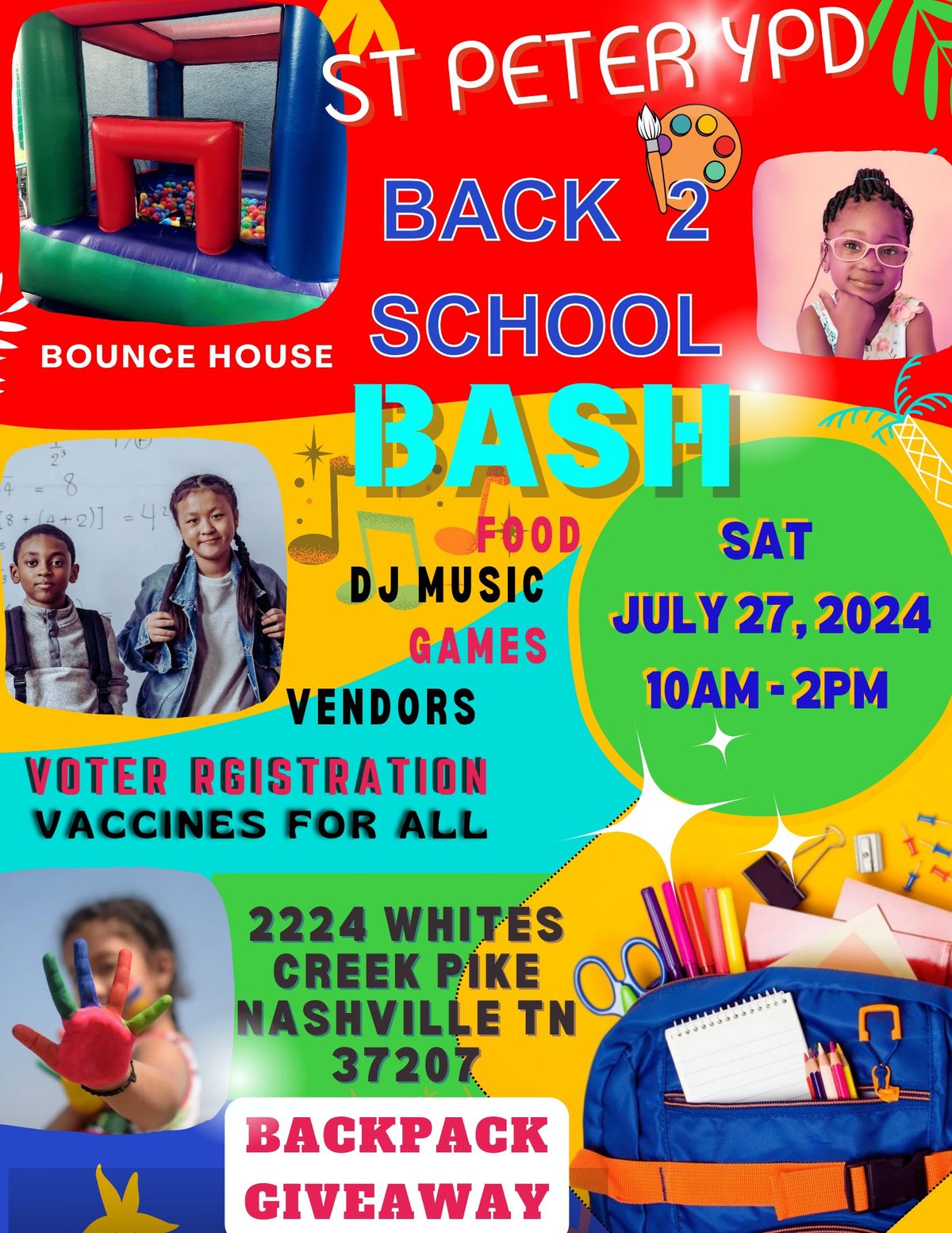 St Peter back to school bash 