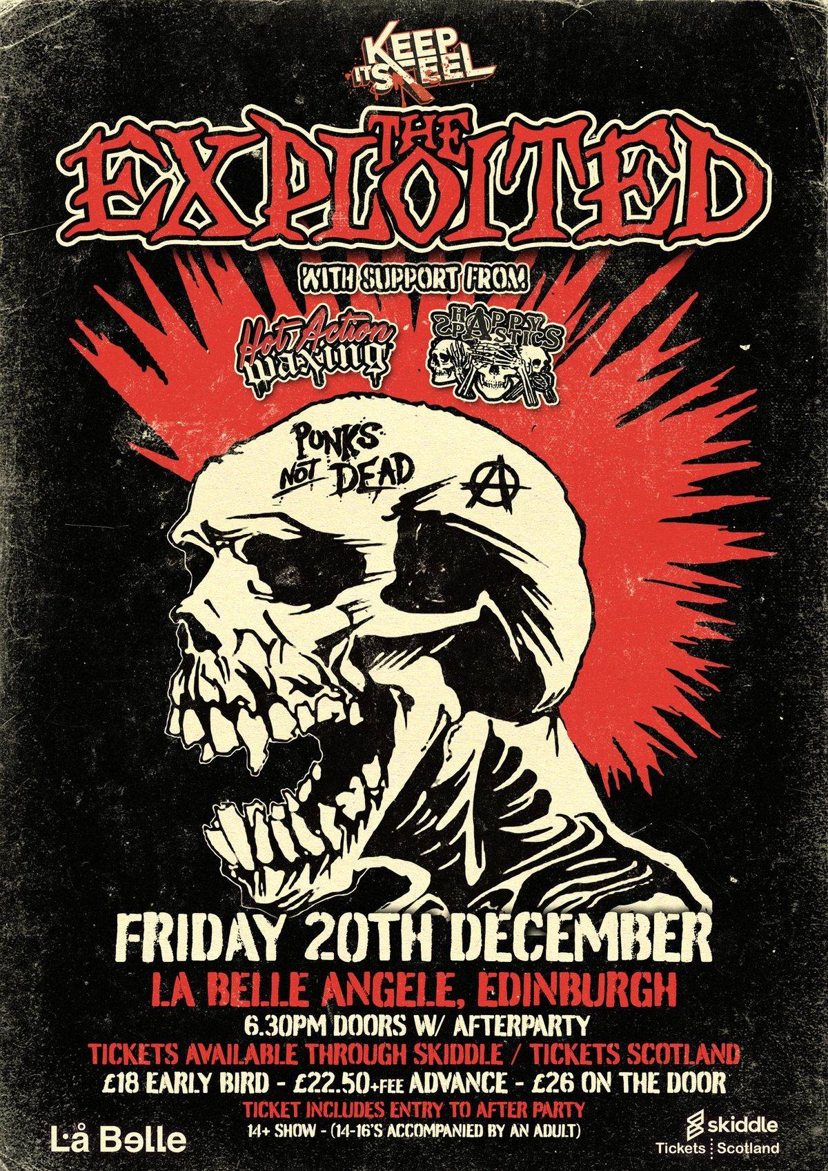 The Exploited + Hot Action Waxing, Happy Spastics